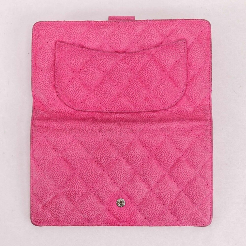Authentic Chanel Matelasse Pink Caviar Wallet - Picture 5 of 16
